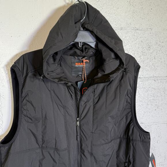 Bass Outdoor Men's Earlybird Runner Vest - Black Beauty Large $89 - Picture 4 of 9